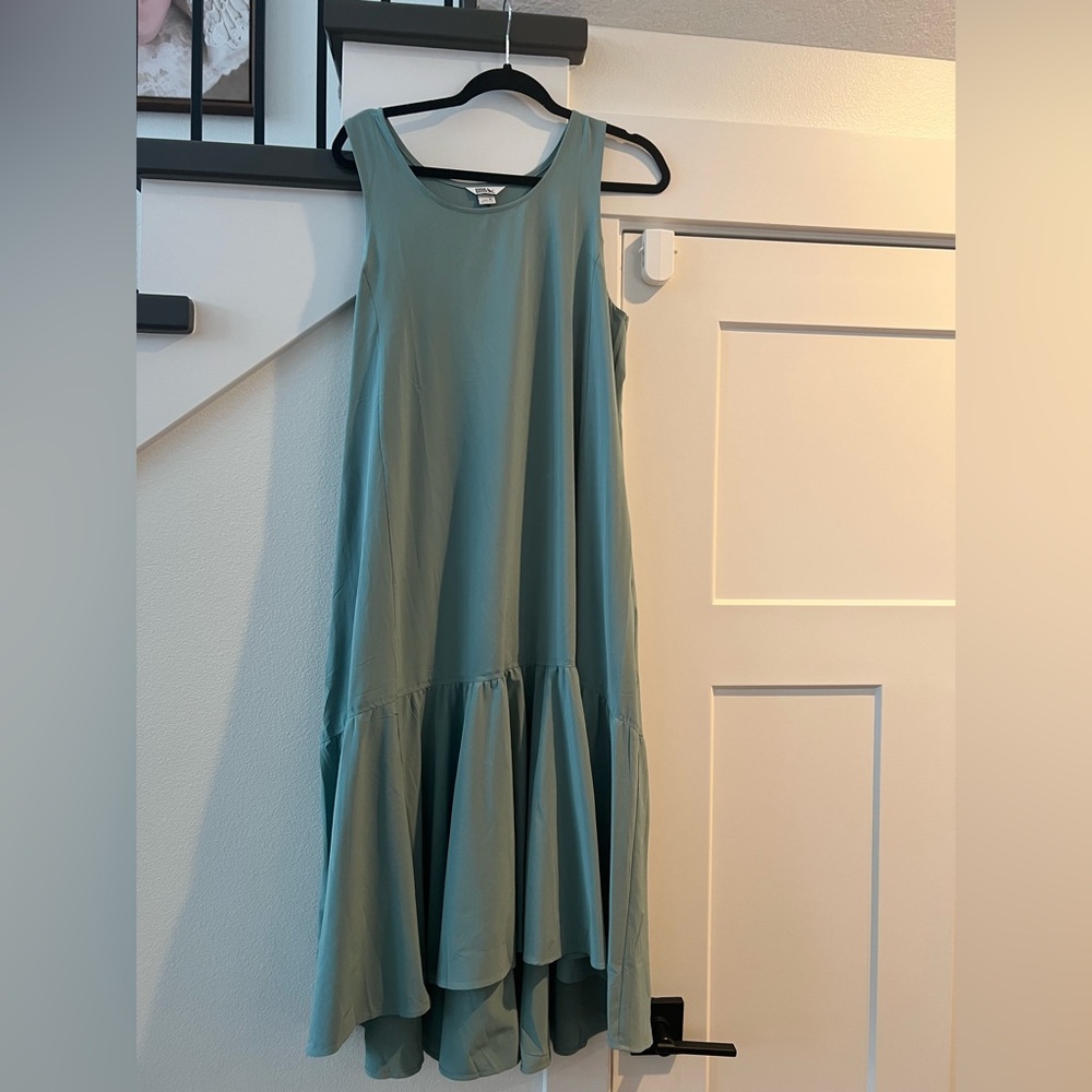 Eddie Bauer Teal High Low Dress